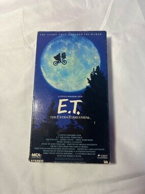 Vintage 1988 E.T. The Extra-Terrestrial VHS Rare Green Black Tape Movie